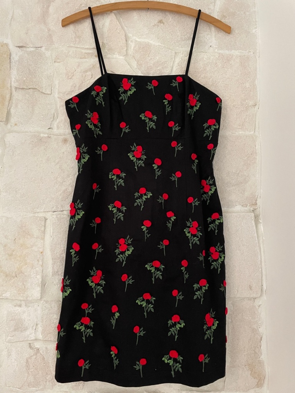 NWOT- Maeve The Brynne Spaghetti-Strap Mini Dress Red Rose - size 0